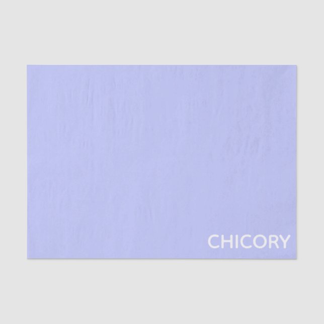 Papier Mousseline Chicorée Nom de couleur bleu Fleur (Recto)
