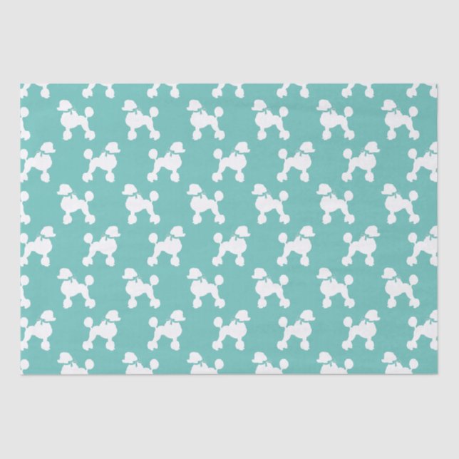 Papier Mousseline Chien de caniche Français (Recto)