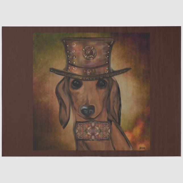 PAPIER MOUSSELINE CHIEN DE CHIEN ROUGE (Recto)