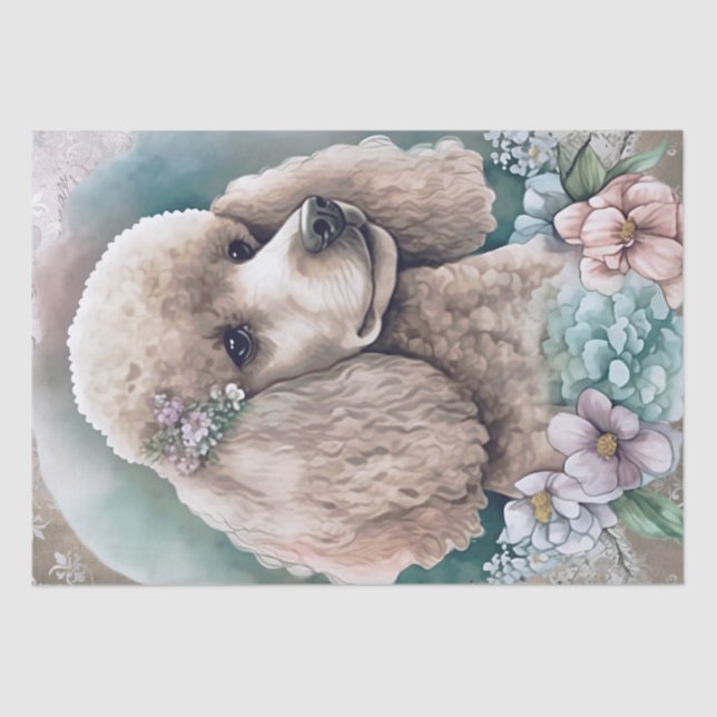 Papier Mousseline Chien de poule (Recto)