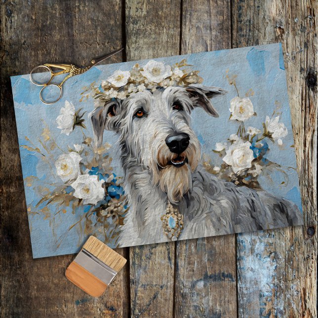Papier Mousseline Chien d'Irlande Wolfhound (Créateur téléchargé)
