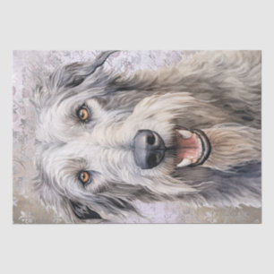 Papier Mousseline Chien d'Irlande Wolfhound