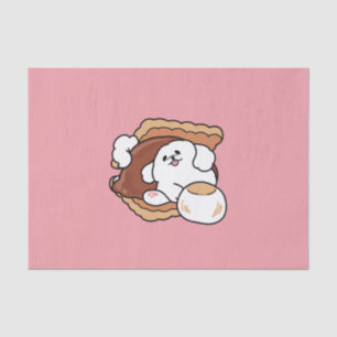 Papier Mousseline Chien drôle et design de S'more – Pun pour amateur
