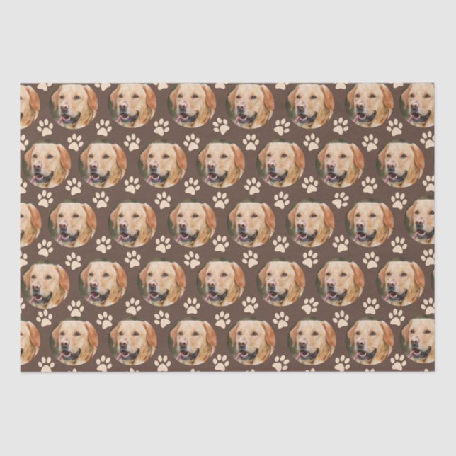 Papier Mousseline Chien Motif photo pour animal domestique personnal (Recto)