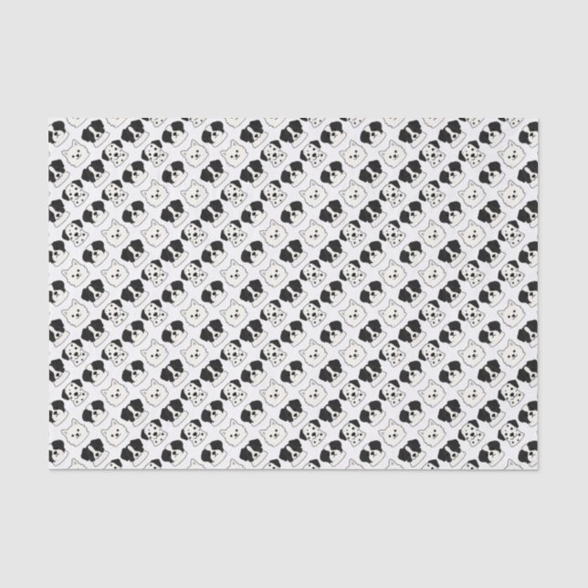 Papier Mousseline Chiens (Recto)