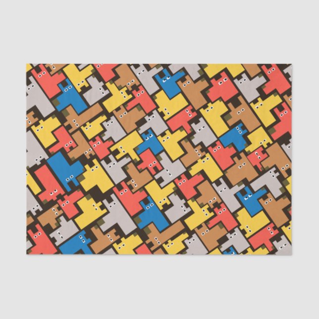 Papier Mousseline Chiens (Recto)