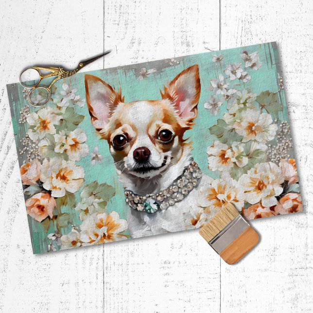Papier Mousseline Chihuahua Chig Découpage (Créateur téléchargé)