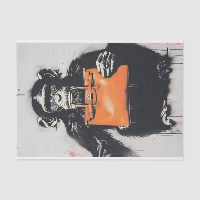 Papier Mousseline Chimp Business1 (Recto)