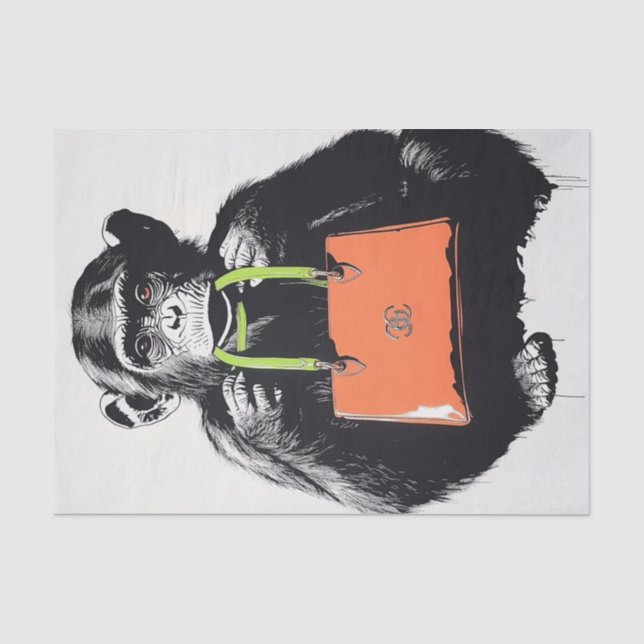 Papier Mousseline Chimp Business4 (Recto)