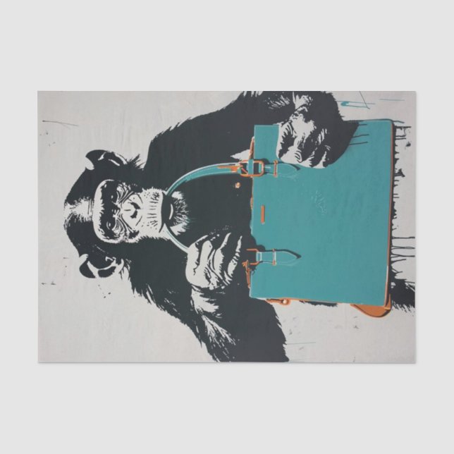 Papier Mousseline Chimp Business7 (Recto)