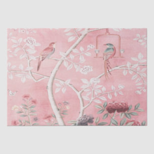 Papier Mousseline Chine rose Découpage chinois