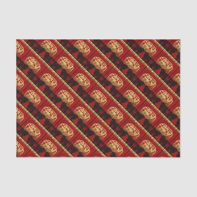 Papier Mousseline Chinois de Cute Ox Année 2021 Zodiac Anniversaire  (Recto)