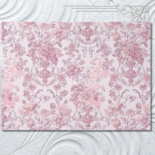 Papier Mousseline Chinoiserie Découpe Rose Clair