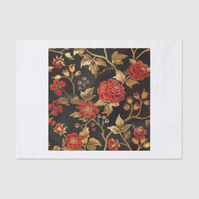 Papier Mousseline Chinoiserie Motif18 (Recto)