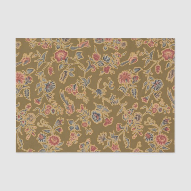 Papier Mousseline Chintz Fleur Classique Joli Design Floral Doux (Recto)