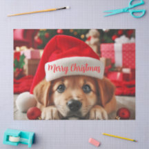 Chiot d'assistance de père Noël