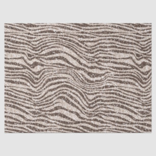 Papier Mousseline Chocolat Brown crème Blush Zebra Parties scintilla