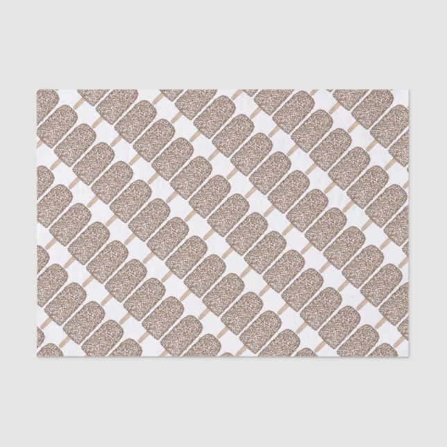 Papier Mousseline Chocolat Eclair Popsicles Popsicles Papier Tissu (Recto)