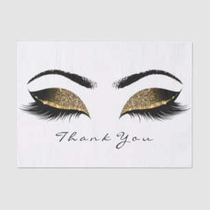 Papier Mousseline Chocolat Sepia Gold Parties scintillant Merci yeux