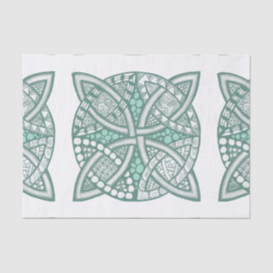 Papier Mousseline Choisissez votre couleur Celtic Knot Motif