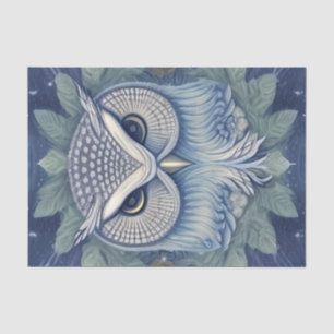 Papier Mousseline Chouette de forêt d'Imaginaires mystique