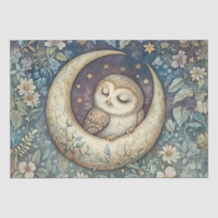 Papier Mousseline Chouette des forêts Cotagecore William Morris Déco