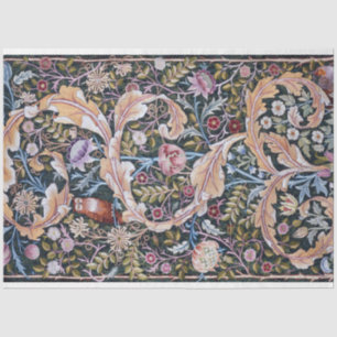 Papier Mousseline Chouette et fleurs, William Morris