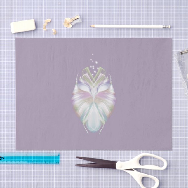 Papier Mousseline Chouette Oracle Pastel Purple (Artisanat)