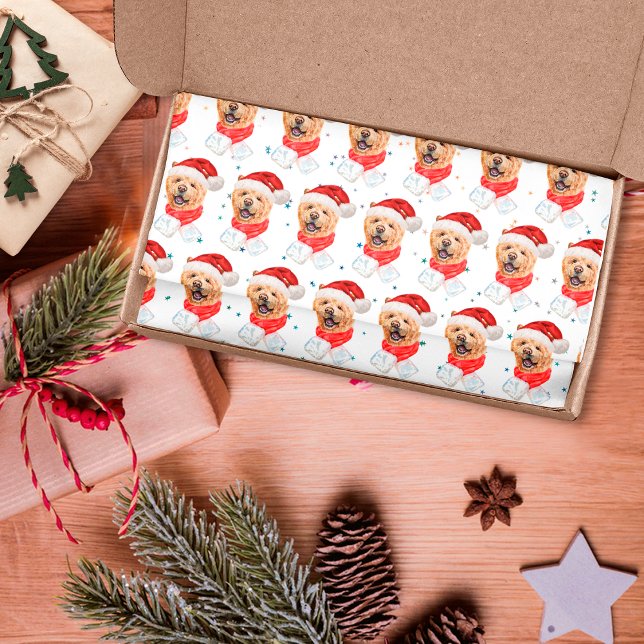 Papier Mousseline Chow Chow Chow Motif de Noël (Créateur téléchargé)