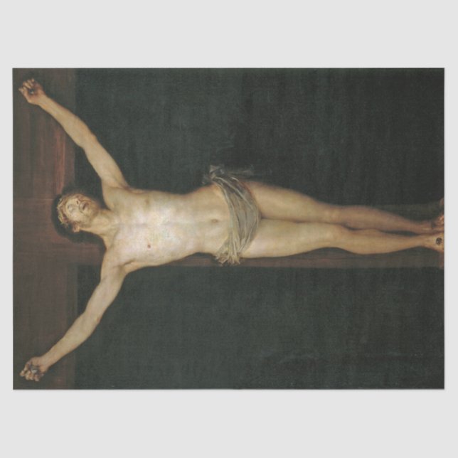 Papier Mousseline Christ crucifié (Jésus sur la Croix) (par Goya) (Recto)
