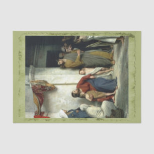 Papier Mousseline Christ et les enfants, Découpage