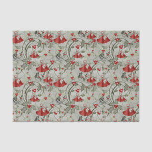 Papier Mousseline Christmas Bells et Holly