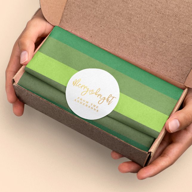 Papier Mousseline Christmas Cheval Green Stripes Vacances Tissu Papi (Créateur téléchargé)