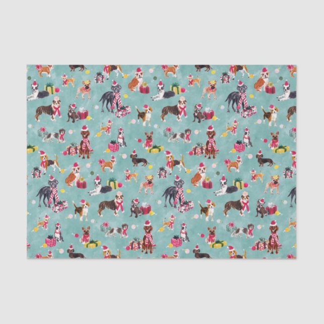 PAPIER MOUSSELINE CHRISTMAS DOG CUTENESS (Recto)