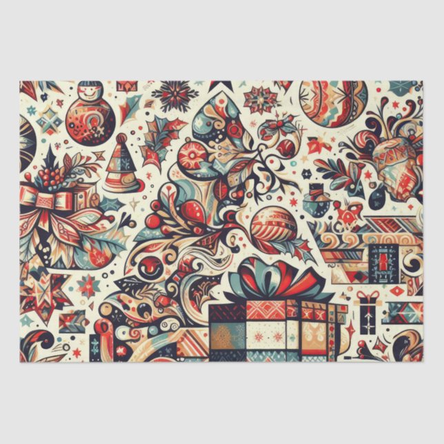 Papier Mousseline Christmas Elegance n29 (Recto)