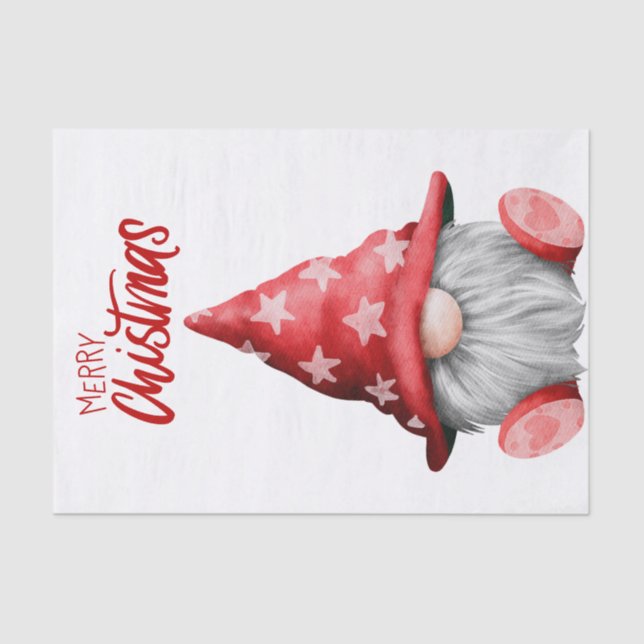 Papier Mousseline Christmas Gnome (Recto)