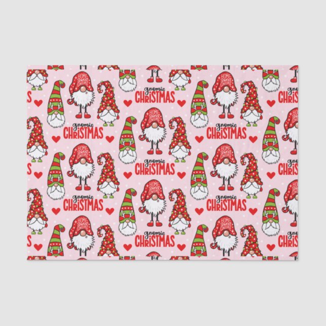 Papier Mousseline Christmas Gnomes (Recto)