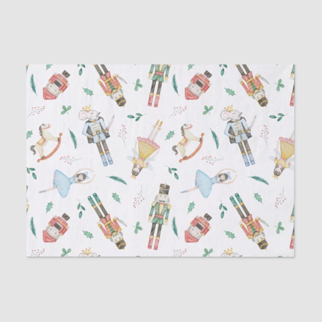 Papier Mousseline Christmas Nutcracker Suite Wrapping Paper (Recto)