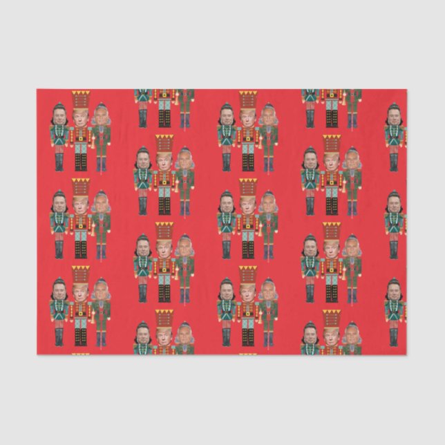Papier Mousseline Christmas Nutcracker Trump Kennedy  (Recto)