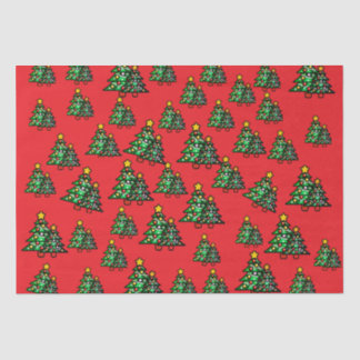 Papier Mousseline Christmas Red Tissue Paper