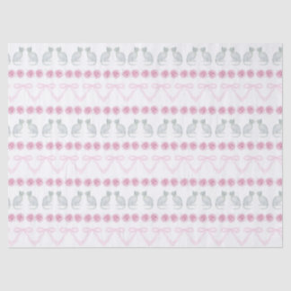 Papier Mousseline Christmas Snowflakes and Trees