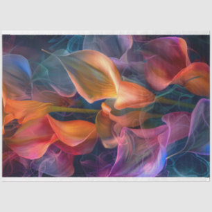 Papier Mousseline Chromatique de couleur vive Calla Lillie Découpage