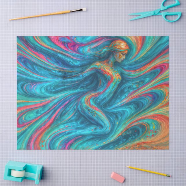 Papier Mousseline "Chromisca" - Portrait d'enceinte fluide (Artisanat)