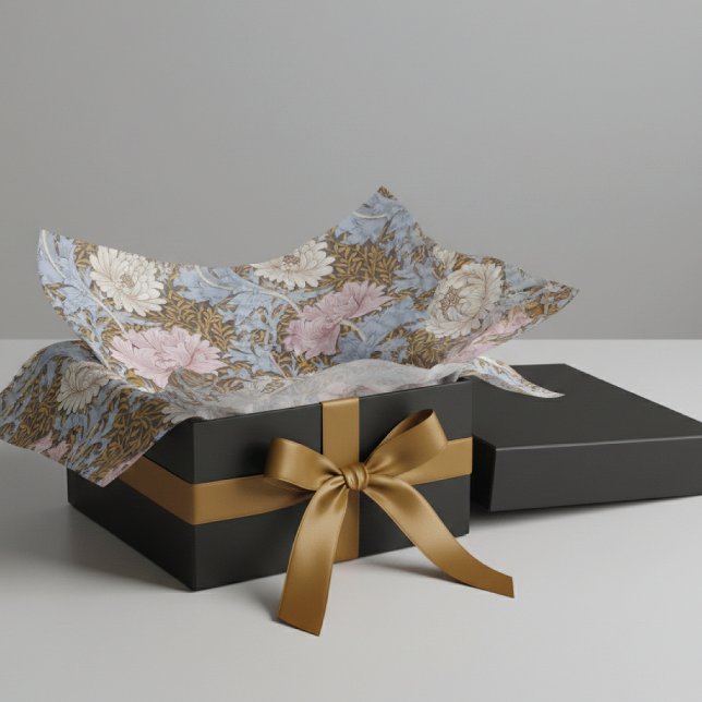 Papier Mousseline Chrysanthème rose Fleurs William Morris (Créateur téléchargé)