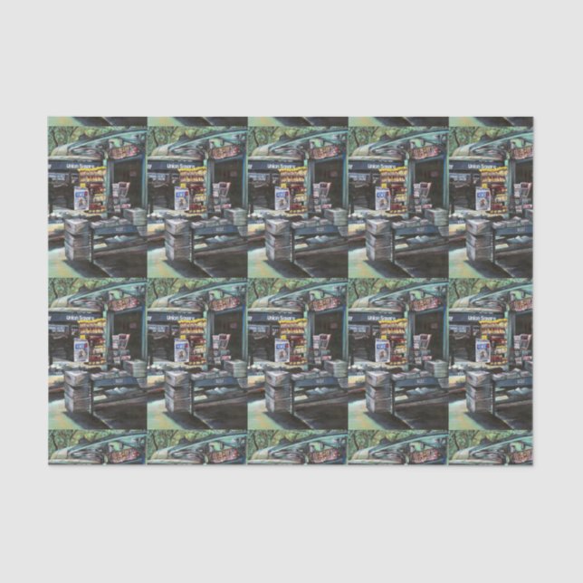 Papier Mousseline Chrysocolia Morning, Carré de l'Union, New York (Recto)