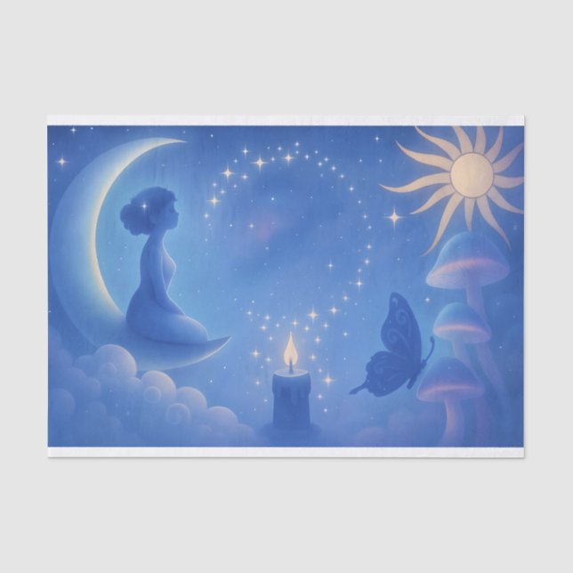 Papier Mousseline Chuchotements de la Lune (Recto)