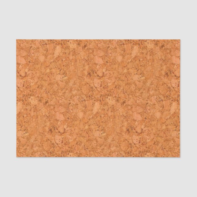 Papier Mousseline Chunky naturel Cork Wood Grain Look (Recto)
