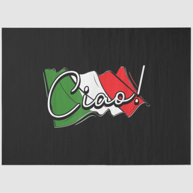 Papier Mousseline Ciao ! - Scooter Venise italien et européen et La (Recto)