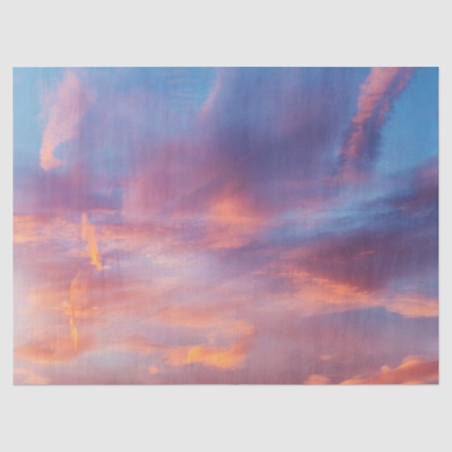 Papier Mousseline ciel aguicheur (Recto)