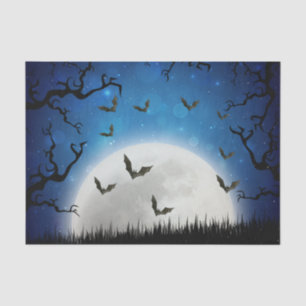 Papier Mousseline Ciel nocturne éffrayant de Halloween
